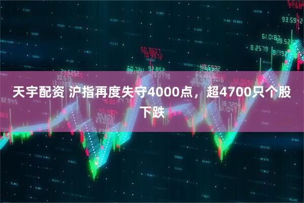 天宇配资 沪指再度失守4000点，超4700只个股下跌